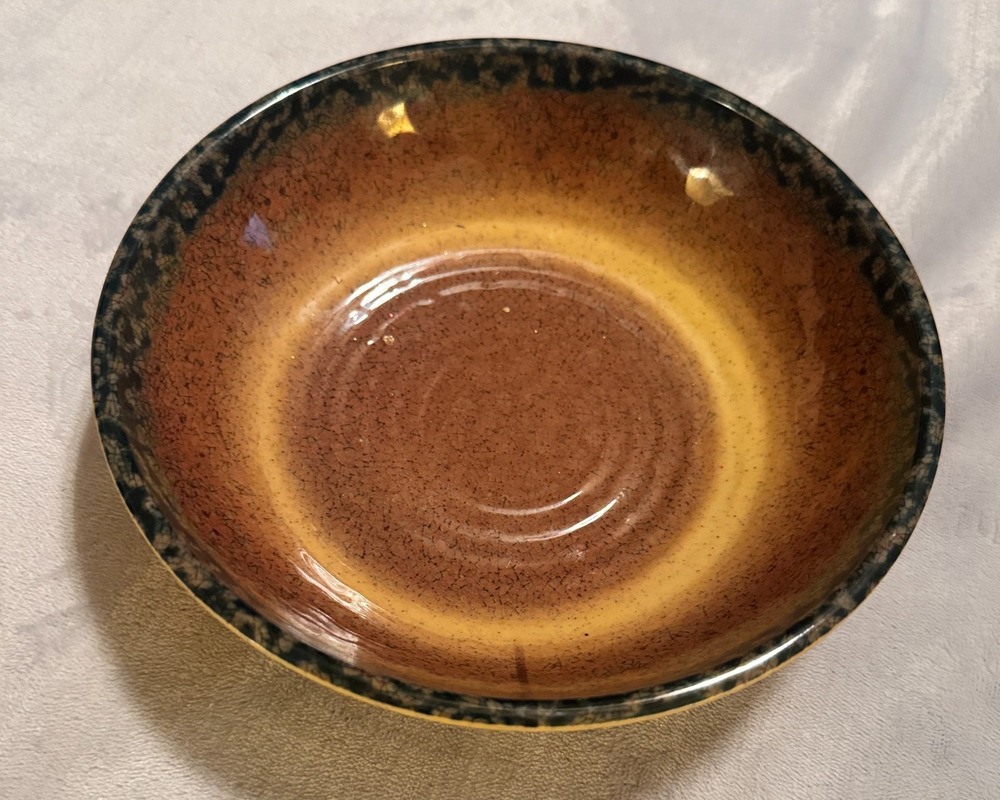 VTG Il Mulino New York Melamine Bowl Speckled Brown Cereal 8" Restaurant Ware